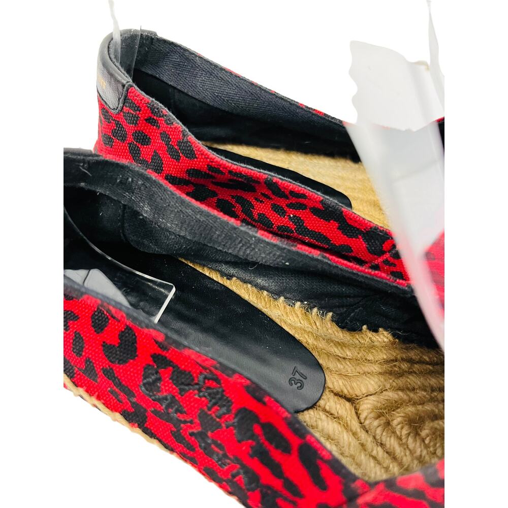 Saint Laurent Red Leopard Canvas Print Embroidere… - image 4